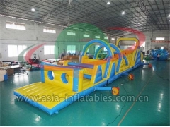 Backyard Giant Playground Outdoor Inflatable Obstacle Course For Adults