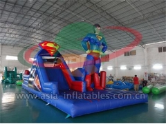 Custom Outdoor Inflatable Superman challenge Obstacle Course