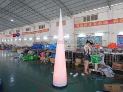 עיצוב מושלם 2.5mH ​​Inflatable תאורה קונוס במחיר המפעל