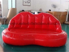 Commercial Use Custom Inflatable Red Lip Mouth Shape Sofa for Party in Best Factory Price