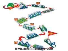 Military Inflatable Obstacle Inflatable Assault Obstacle Courses For School Training
