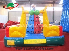 Popular Lovely Animal Theme Outdoor Rock Inflatable Climbing Wall For Kids in factory price