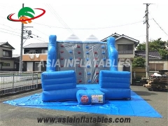 High Quality PVC Climbing Wall Inflatable Rocky Climbing Mountain For Sale & Bungee Run Challenge