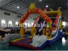 Safari Park Inflatable Slide