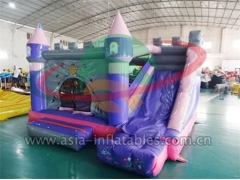 Cartoon Bouncer Inflatable Purple Mini Bouncer Combo