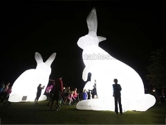 עיצוב מושלם מתנפחים ארנב עם תאורה עבור קישוט חג במחיר המפעל