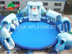 New Designs Ice World Inflatable Polar Bear Water Park With Factory Price