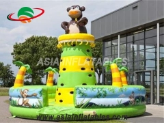 נושא דוב מגדל טיפוס מתנפח קיר טיפוס קופציני מתנפח למכירה ומשחקי ספורט אינטראקטיביים